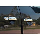 WOC Chrome VW Touran Krom Kapı Kolu 2003-2009 4 Kapı Paslanmaz Çelik