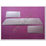 WOC Chrome VW T6 Transporter Krom Kapı Eşiği 2015 Sonrası 3 Parça Paslanmaz Çelik