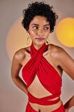 Markano Wrap Top Kırmızı