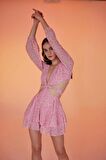 Markano Pinky Elbise Pembe