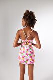 Markano Verano Elbise Pembe