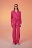 Markano Comfy Oversize Gömlek Pembe