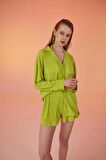 Markano Comfy Oversize Gömlek Yeşil