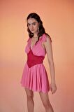 Markano Fiona Elbise Pembe