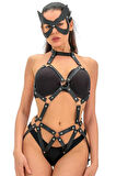 Markano Harness Babydoll Deri Takım 