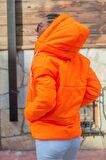 Markano Neon Turuncu Su Geçirmez Kapüşonlu Şişme Mont
