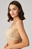 Markano Kadın Balenli Desteksiz Dolgusuz Toparlayıcı Dantelli Küçültücü Sütyen (3750)