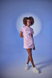 Markano Wex Tshirt Elbise Pembe