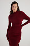 Markano Yasmin Elbise Bordo