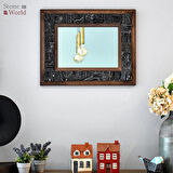 Scratch Siyah Mermer Dekoratif Ayna - 40×50 cm