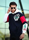 Miron High Nakışlı Oversize Sweatshirt - Lacivert