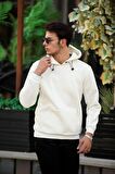 Miron Basic Sweatshirt Regular Fit-Ekru