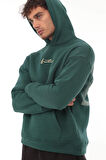 Miron Nefti Sırtı Baskılı Kapüşonlu Üç İplik Oversize Sweatshirt- 2441