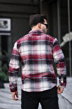 Miron Bordo Ekose Regular Fit Oduncu Gömleği- 2450