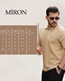 Miron Bej Basic Fermuar Detaylı Polo Yaka Kısa Kollu Tişört 2501