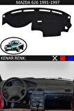 Mercedes S Class W 123 1976-1984 İçin Uygun Torpido Koruma Halısı Siyah Kenar Renk Siyah