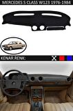 Mercedes S Class W 220 1998-2005 İçin Uygun Torpido Koruma Halısı Siyah Kenar Renk Siyah