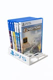 PS5 Oyun Standı | PlayStation 5 Oyun Tutucu & Düzenleyici | Masaüstü ve Raf Tipi | Beyaz | Oyun