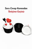 Kapaklı Cupcake Saklama Kutusu | Kalpli Özel Tasarım Dekoratif Kutu | Hediye & Takı Saklama Kabı