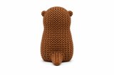 🦦❤️🧶 Örgü Dokulu Dekoratif Kalpli Su Samuru Figürü Modern Masa Süsü Ev Ofis Dekoru Raf Kitaplık 