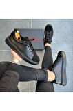 SİYAH ERKEK %100 HAKİKİ DERİ HAKİKİ SÜET  SNEAKER  RAHAT GÜNLÜK AYAKKABI 009001 SNEAKER