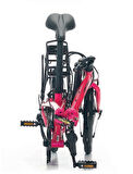 Carraro Flexi 106 20 Jant V Fren Katlanır Bisiklet (Lime Yeşil Siyah Kırmızı)
