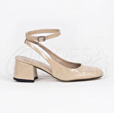 Mergenshoes Mf300 Ten Bilek Bantlı Kadın Topuklu Ayakkabı