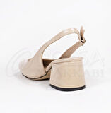 Mergenshoes Mf302 Ten Düz Kadın 6 Cm Topuklu Ayakkabı