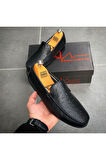 HAKİKİ DERİ SİYAH GÜNLÜK ERKEK AYAKKABI MRTCNT100
