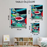 Pop Art Temalı, Modern Tablo-TBL909