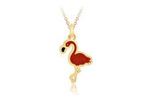 14 Ayar Altın Flamingo Çocuk Kolye