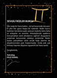 14 Ayar Sarı Altın İkizler Burç Küpe