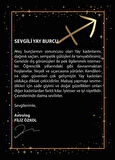 14 Ayar Sarı Altın Yay Burç Küpe