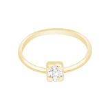 14 Ayar Sarı Altın Baget Yüzük