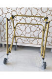Çocuk Dört Tekerlekli, Frenli, Katlanabilir, Boy Ayarlı Ters Walker - Yürüteç Büyük Boy(66 - 83 Cm)