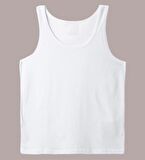 2 ADET ERKEK % 100 PAMUK ASKILI KLASİK ATLET