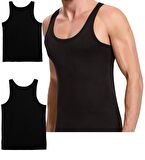 2 ADET ERKEK % 100 PAMUK ASKILI KLASİK ATLET