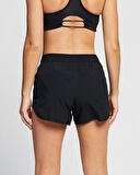 Tempo Luxe 3 Inch Running Shorts Siyah Fermuarlı Cepli Kısa Koşu Şortu