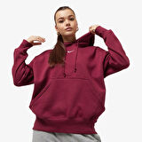 Sportswear Phoenix Fleece Oversize Bordo Bayan Spor Sweatshirt