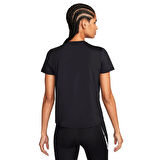 Dri-Fit Swoosh Running Standart Kesim Siyah Kadın Spor Tişört