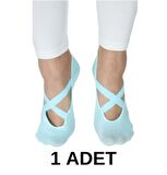 Kadın Kaydırmaz Silikon Tabanlı Yoga Plates ve Spor Çorabı