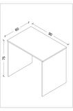 Bicabin Homely Desk Çalışma Masası Laptop / Ofis / Ders Masası (BEYAZ) 60 x 90