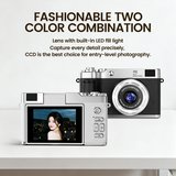 4k Çantalı Dijital Retro Video Kamera 48mp 16x Zoom Işıklı (32gb) Kart Dijital Fotoğraf Makinesi Siyah -MİRAYLİFE
