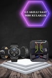 Dijital Göstergeli Bluetooth Kulaklık Ve Bildirim Görebilen Akıllı Saat Alarm Ve Titreşim -MİRAYLİFE