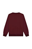 Unisex Basic Bisiklet Yaka İçi Polarlı Oversize Sweatshirt