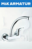 KROM DUVARDAN MİX EVİYE VE LAVABO BATARYASI