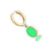 Masaliko Jelibon Gümüş Küpe Sb2080, 925 Ayar Mineli Gümüş küpe, Altın Kaplama