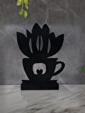 M&C Concept Coffee Tekli Metal Mumluk - Siyah