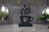 M&C Concept Flower Model - 6 Tekli Metal Mumluk - Siyah