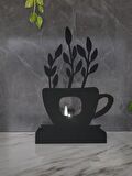 M&C Concept Flower Model - 6 Tekli Metal Mumluk - Siyah